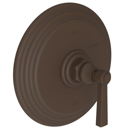 Newport Brass Shower Trim Plate W/ Handle. Less Showerhead, Arm And Flange, Bronze 4-914BP-10B